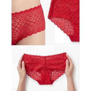 Braguitas de encaje para mujer, corte boyshort, tiro medio, transpirables, paquete múltiple - Product Image 5