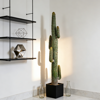 Grands cactus artificiels, succulentes, plantes de cactus du désert, plastique durable, haute qualité, décoration intérieure persistante pour le Nouvel An