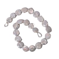 Perles de culture d'eau douce naturelles, grandes, baroques, blanches et violettes, 18 mm, perles en vrac, matériel de bricolage, accessoires de bijoux Zhuji