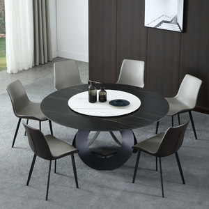 Juego de 1 mesa de comedor y 6 sillas de mármol de lujo italiano <span class=keywords><strong>Conjunto</strong></span> cuadrado De 8 Cadeira Muebles de comedor con 4 plazas en China - Product Image 1