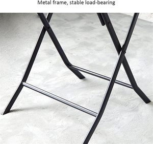 Offre Spéciale en Europe <span class=keywords><strong>Chaise</strong></span> de <span class=keywords><strong>jardin</strong></span> pliante en acier anthracite d'une capacité de 265lb <span class=keywords><strong>sans</strong></span> <span class=keywords><strong>accoudoir</strong></span> pour <span class=keywords><strong>jardin</strong></span>, balcon et cour - Product Image 4