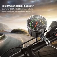 Sensor Odometer Pengukur Kecepatan Sepeda Gunung Mekanis ABS+Aluminium Alloy OEM Logo Kustom Mode Berkendara Stopwatch Berkabel 26-29 Inch