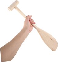 Pagaie de bateau pour enfants, pagaie de canoë en bois légère avec poignée en forme de T pour kayak, sports nautiques, pagaie de canoë en bois pour enfants