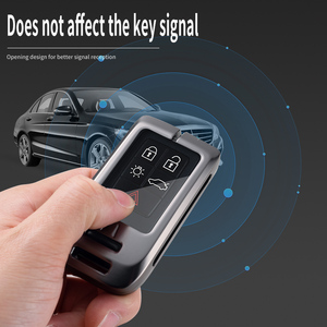 Fashion Leather Keychains <strong>Accessories</strong> Zinc Alloy Car Key Cover Hot Selling Smart Key <strong>case</strong> for <strong>Volvo</strong> XC40 XC60 S90 XC90 - Product Image 6