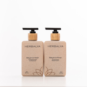 Tùy chỉnh sinh thái thân thiện Refillable mỹ phẩm container tre bơm rơm lúa mì chai cho rửa cơ thể và chăm sóc da bao bì - Product Image 6