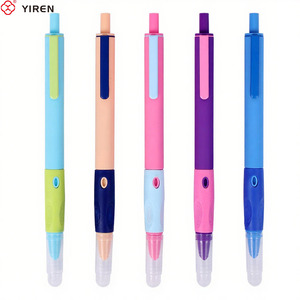 Bút xóa được YIREN bán trực tiếp từ nhà máy, bút nhựa xóa được, bút có thể nạp mực lại, màu xanh đen, kèm cục tẩy - Product Image 6