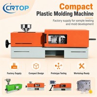 Machine de moulage par injection horizontale compacte Crtop pour petits moules, essais de production et projets d'atelier à faible encombrement