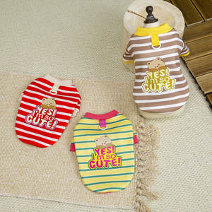 Strisce <span class=keywords><strong>Beat</strong></span> vestiti per animali domestici per cani gatti autunno inverno giacca calda per cuccioli felpa con cappuccio per cani vestiti carini per cani - Product Image 3