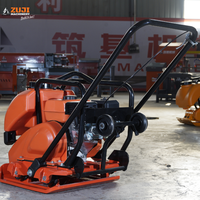 Compacteur à plaques vibrantes ZUJI PC90 certifié CE, alimenté à l'essence, moteur Honda/Yamaha/Lifan 5,5 CV, haute efficacité de compactage