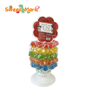 Piruleta con sabor a fruta en forma <span class=keywords><strong>de</strong></span> rosa, palitos <span class=keywords><strong>de</strong></span> aperitivos <span class=keywords><strong>de</strong></span> dulces duros mezclados empaquetados en una bolsa, golosinas dulces para niños y <span class=keywords><strong>adultos</strong></span> - Product Image 6