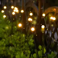 Swaying fuochi d'artificio lucciola luci solari LED palo esterno luci solari da giardino paesaggio decorazione del prato luce solare per giardino