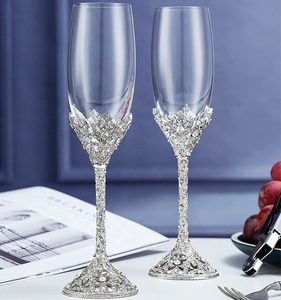 <span class=keywords><strong>Flûte</strong></span> à <span class=keywords><strong>champagne</strong></span> en <span class=keywords><strong>cristal</strong></span> pour mariage, anniversaire de mariage, toast - Product Image 5