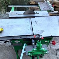 Machine à bois multifonctionnelle, dégauchisseuse, scie à table, table coulissante, équipement de traitement du bois tout-en-un 220V/380V 2.2KW
