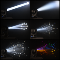Projecteur à tête mobile 380W 18R à double prisme avec mise au point électronique DMX512 pour éclairage de scène, concerts, DJ, discothèques et mariages
