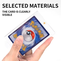 Porte-cartes magnétique One Touch, Étui protecteur transparent pour cartes à collectionner avec aimant à pression, Étui à fente encastrée