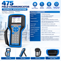 Vente flash - Communicateur de terrain Emerson 475 Hart 475HP1EKL9GMTS |   Certifié ATEX, USB HART OEM, graphique couleur, garantie d'un an