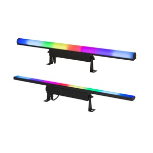 إضاءة <span class=keywords><strong>LED</strong></span> على شكل شريط بكسل للمسرح بتأثير وميض وامض مع 124 مصباح RGB 3 في 1 مسطح/دائري لمؤثرات الإضاءة في الحفلات - Product Image 1