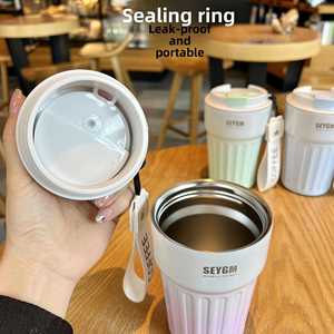 400ml 500ml Custom Logo Vacuum Insulated Double Wall Tumbler to Go Reusable Coffee Mugs Stainless Steel Coffee Mug <b>Cup</b> with Lid - Product Image 4