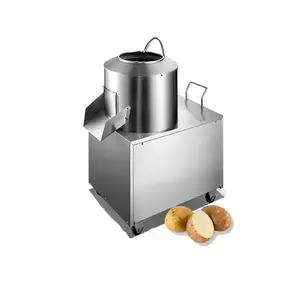 산업 상업적인 전기 자동적인 작은 고구마 Peeler 세척 및 감자 당근 껍질을 벗김 기계 청소