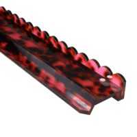 Supports de Mahjong en Acrylique Rose Écaille de Tortue de 20 Pouces avec Fermeture Magnétique, Accessoires de Jeu, Options Personnalisées