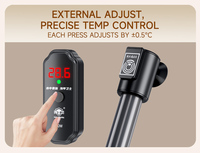 Calentador de Acuario Mini Sumergible IP68 Impermeable 50W con Sensor de Nivel de Agua y Apagado Automático para Agua Salada