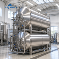 Réservoir de stockage de bière horizontale à double enveloppe Tonsen 500L, empilable, Brite Tank BBT 380V/230V/400V/415V, garantie 3 ans