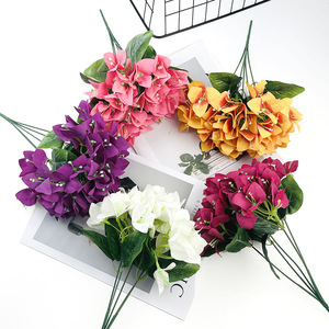 Bouquets de bougainvilliers artificiels 32 cm, fleurs en soie, violet, magenta, orange, rose, blanc, décoration de mariage et de maison - Product Image 1
