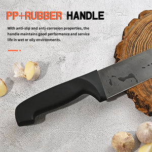 Coltello da cucina professionale 30 cr13 Super affilato coltello da macellaio dritto in acciaio inossidabile nero per affettare la carne - Product Image 3