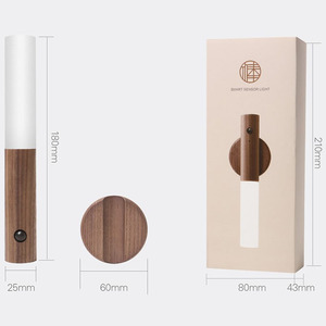 <span class=keywords><strong>Sensor</strong></span> de luz recargable para el hogar, iluminación nocturna LED inteligente, lámpara de pared de inducción de cuerpo humano simple moderna - Product Image 6