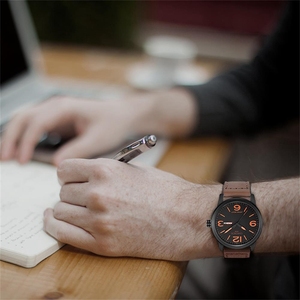 Montre à quartz de luxe pour homme Chronos, style business, avec date - Product Image 2