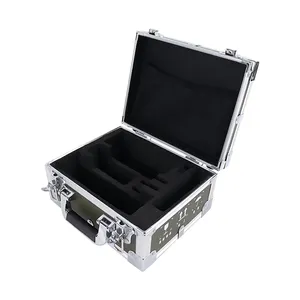 便携式迷你铝制硬壳泡沫黑色定制工具箱铝制手提箱金属工具箱
