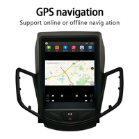 Autoradio vertical Android 13 Tesla 10,4 pouces pour Ford Fiesta MK7 2009-2016 avec CarPlay sans fil et GPS