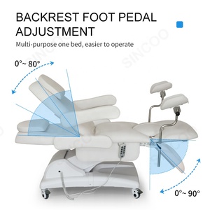 Multifunctionele elektrische gynaecologische en obstetrische bevallingsbank met 3 motoren, speciaal onderzoekbed voor gynaecologie - Product Image 4
