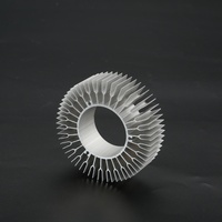 Profilés de radiateur en aluminium extrudé pour systèmes d'éclairage électronique, dissipateur thermique LED Sunflower