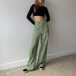 Pantalones Vaqueros de <span class=keywords><strong>Verano</strong></span> Personalizados, Estilo <span class=keywords><strong>Montaña</strong></span> Verde, Pantalones de Calle para <span class=keywords><strong>Mujer</strong></span>, Ajustados, Estilo Y2K, Holgados, Casuales, de Pierna Ancha, Tipo Cargo - Product Image 2