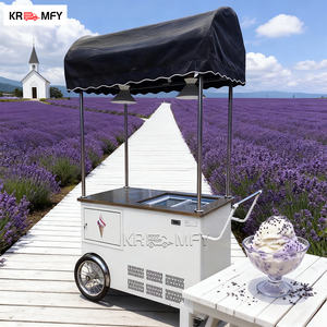 Carrito de Comida Móvil de Diseño Nuevo 2025, Carrito de Venta de Alimentos de Alta Calidad, Triciclo de Helados con Congelador - Product Image 5