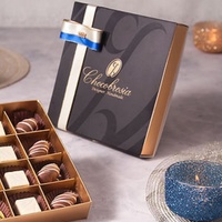 Boîte rigide écologique haut de gamme avec un design de tiroir à trois couches recyclable, gaufrage, fermeture magnétique pour bonbons et chocolats