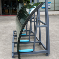 Verre trempé incurvé LOW-E sur mesure pour murs-rideaux, fenêtres, façades et projets architecturaux modernes écoénergétiques