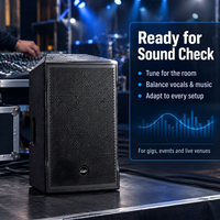 Speaker Profesional Audio 8/10/12/15 Inch Metal Pasif Full-range 180W 8 Tahan Lama untuk Ruang Rapat Kuliah Konser Panggung