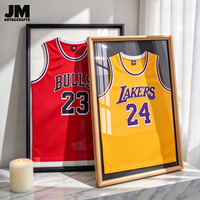Cadre en bois MDF pour maillot de sport, boîte à ombre en acrylique, vitrine pour souvenirs sportifs, décoration murale, vente en gros, logo personnalisé
