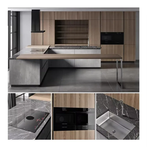 Meubles de cuisine sur mesure style moderne avec rangement intégré pour le développement immobilier - Product Image 3
