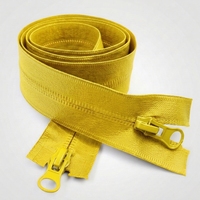 Fermeture éclair longue réversible à glissière continue en nylon TPU noir écologique, étanche, à verrouillage automatique, avec logo personnalisé sur les dents
