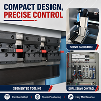 Prensa Plegadora CNC Eléctrica de 18 Toneladas y 800 mm, Doble Servo, Compacta, para Plegado de Chapa Metálica, para Piezas de Precisión