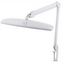 Lampe de travail LED à pince réglable et dimmable pour table de manucure, salon de beauté, nail art, extension de cils, bureau, panneau long