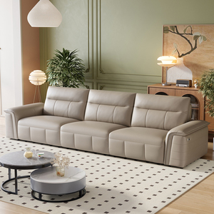 Sofá Cama Eléctrico Reclinable de Ocio, Sofá Cama Moderno de 3 Plazas de Cuero para Sala de Estar, <span class=keywords><strong>Sofás</strong></span> <span class=keywords><strong>Eléctricos</strong></span> Reclinables Minimalistas para el Hogar - Product Image 5