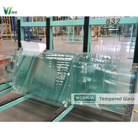 Verre trempé transparent sur mesure 8 mm 10 mm 12 mm, verre de sécurité renforcé pour fenêtres et portes