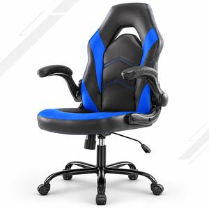 Silla de Oficina Ergonómica de Cuero PU al por Mayor, Silla Giratoria para Computadora y Juegos con Soporte Lumbar para Oficina en Casa - Product Image 3