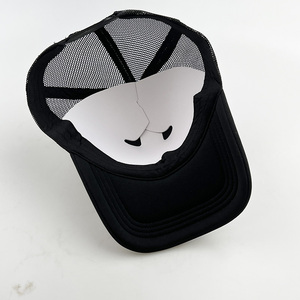 Casquette de camionneur de baseball noire 5 panneaux de haute qualité Casquette de camionneur en maille strass logo personnalisé <span class=keywords><strong>pour</strong></span> hommes - Product Image 5