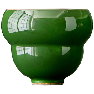Emerald Gourd Master <b>Cup</b> Ceramic Tasting <b>Cup</b> Single Personal <b>Tea</b> Bowl <b>Large</b> Household Retro Style - Product Image 5