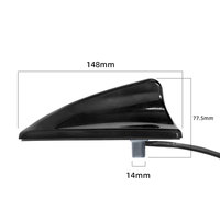 Antenne aileron de requin pour véhicule, combo GPS 4G LTE, verticale, 12dBi, gain élevé, étanche IP67, connecteur RF fileté, compatible OEM